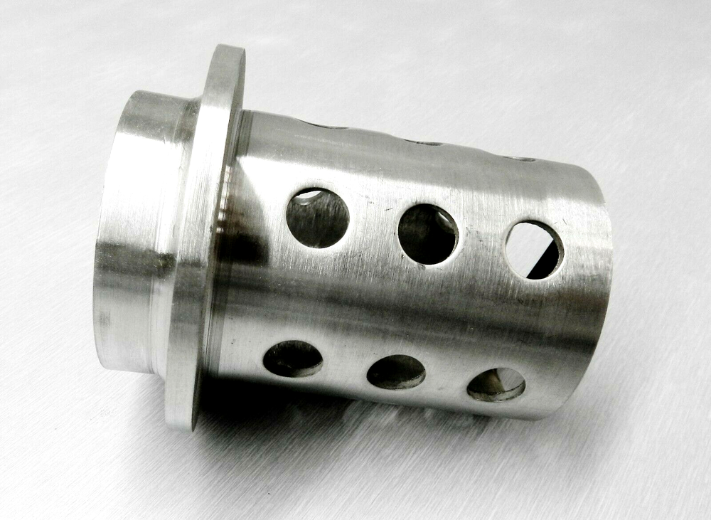 Perforated Casting Flask 2-1/2" x 4" Flask Vacuum Casting Stainless 1/8" Wall