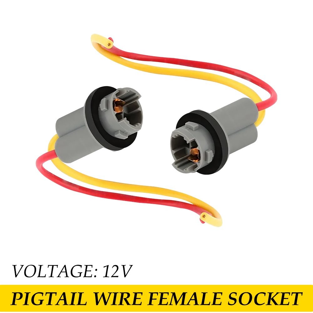Universal Pigtail Wire Female 194 Socket T10 PGS Front Side Marker Light Plug