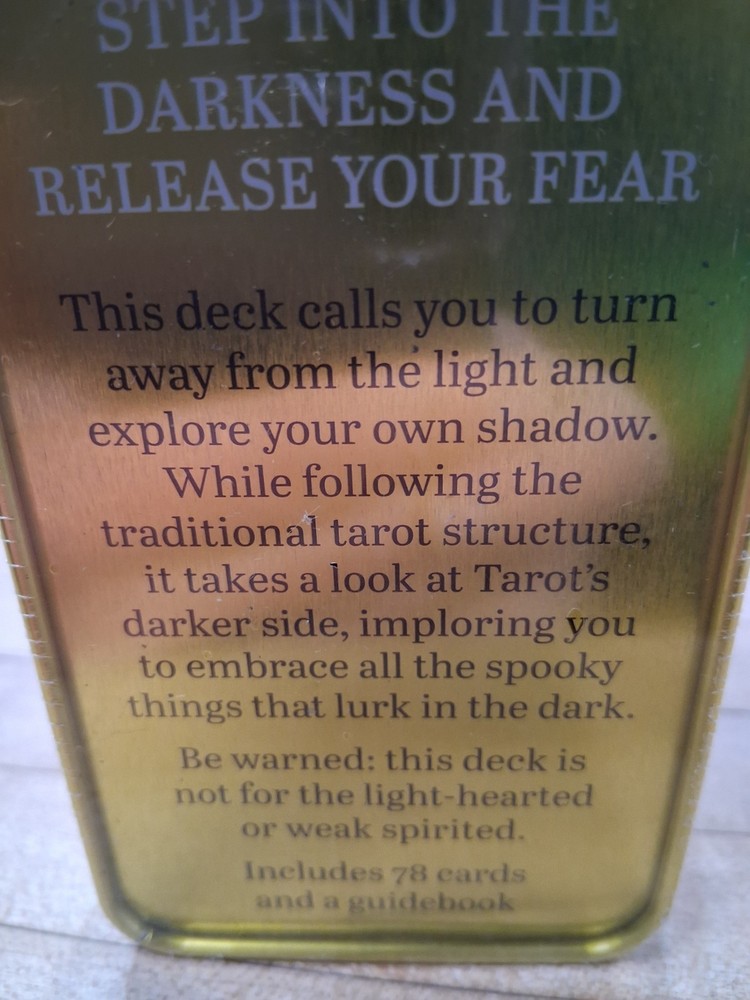 The Macabre Tarot Pocket Edition Sam Rook Tin Deck with Guidebook