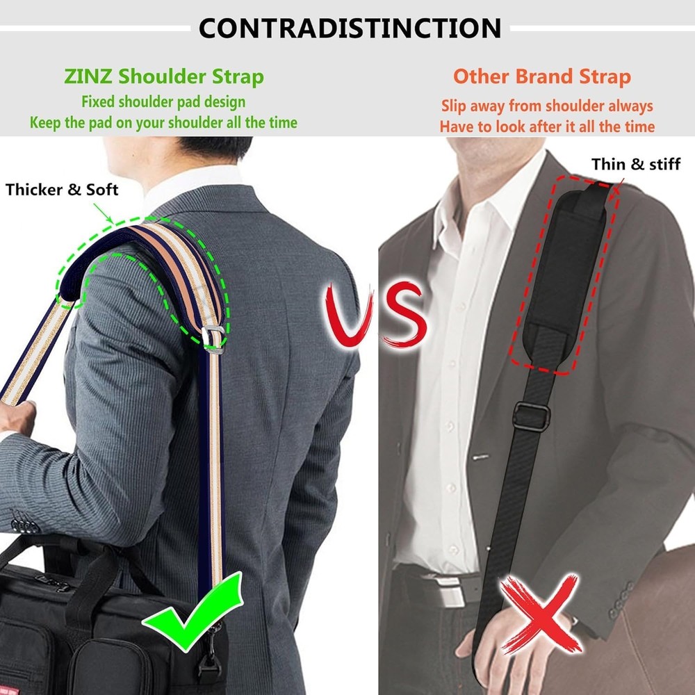 Shoulder Strap, 57" Padded Adjustable Shoulder Bag Straps Replacement for Bag...