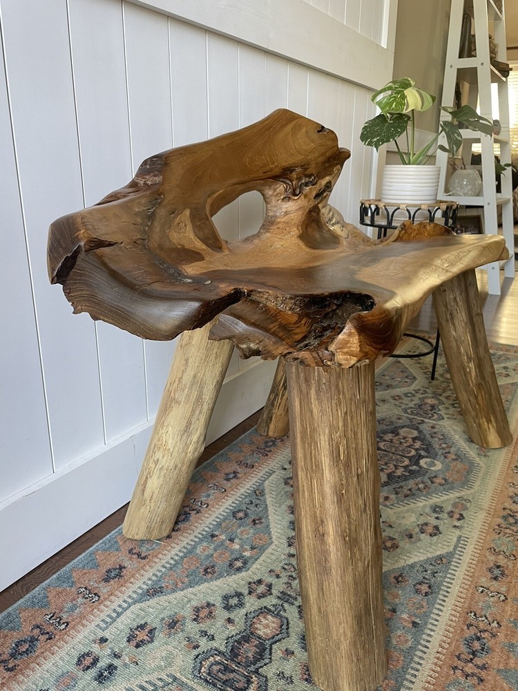 Teak Root Bench