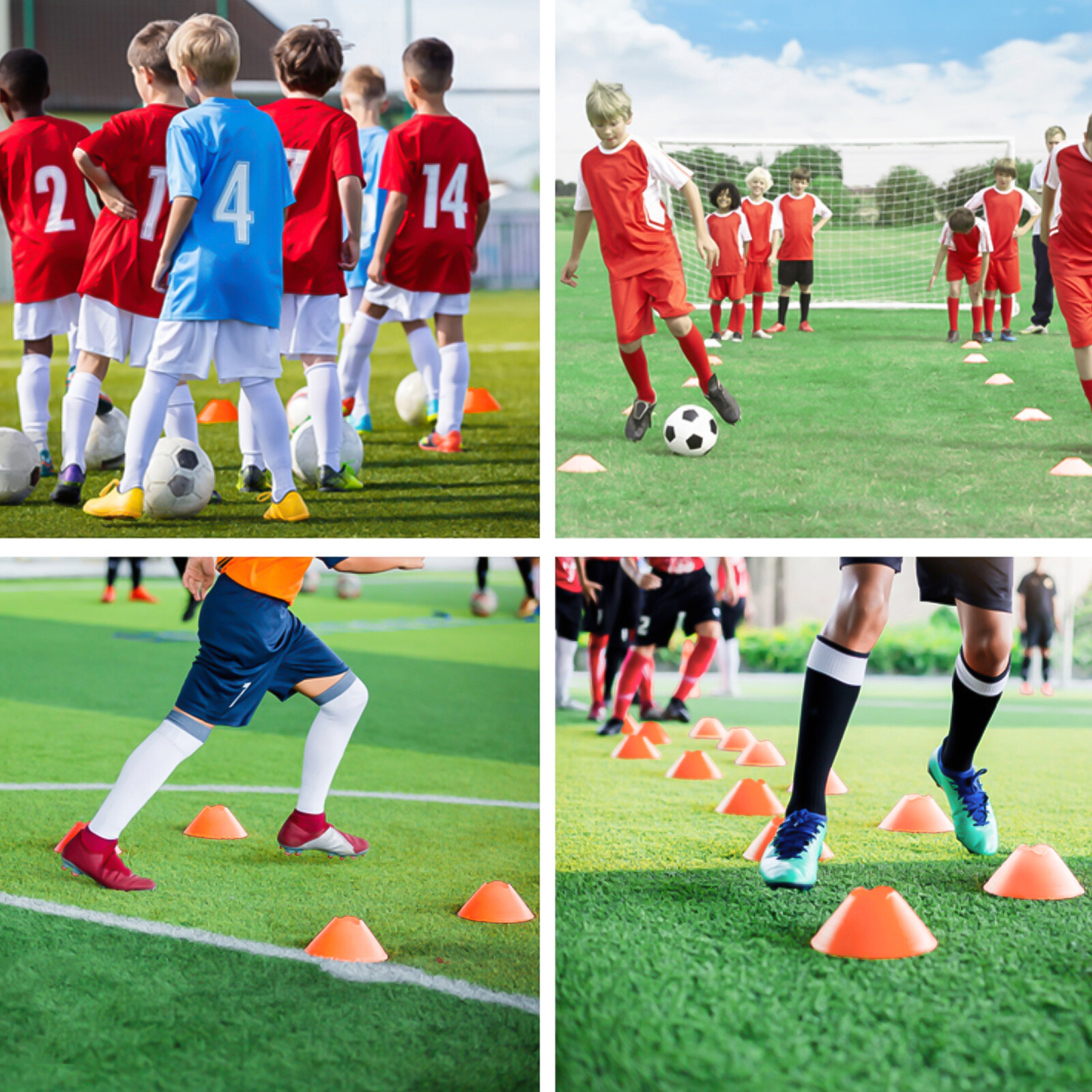 42pcs Agility Ladder Football Training Equipment Set 4 Agility Hurdles 24 Cones