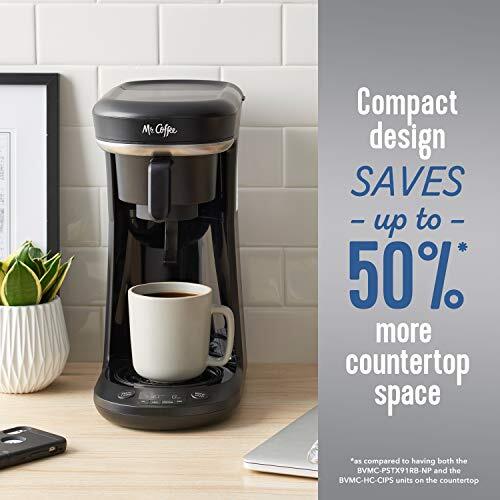 Mr. Coffee Programmable Coffee Maker Machine Single Serve 10 Cups, Black