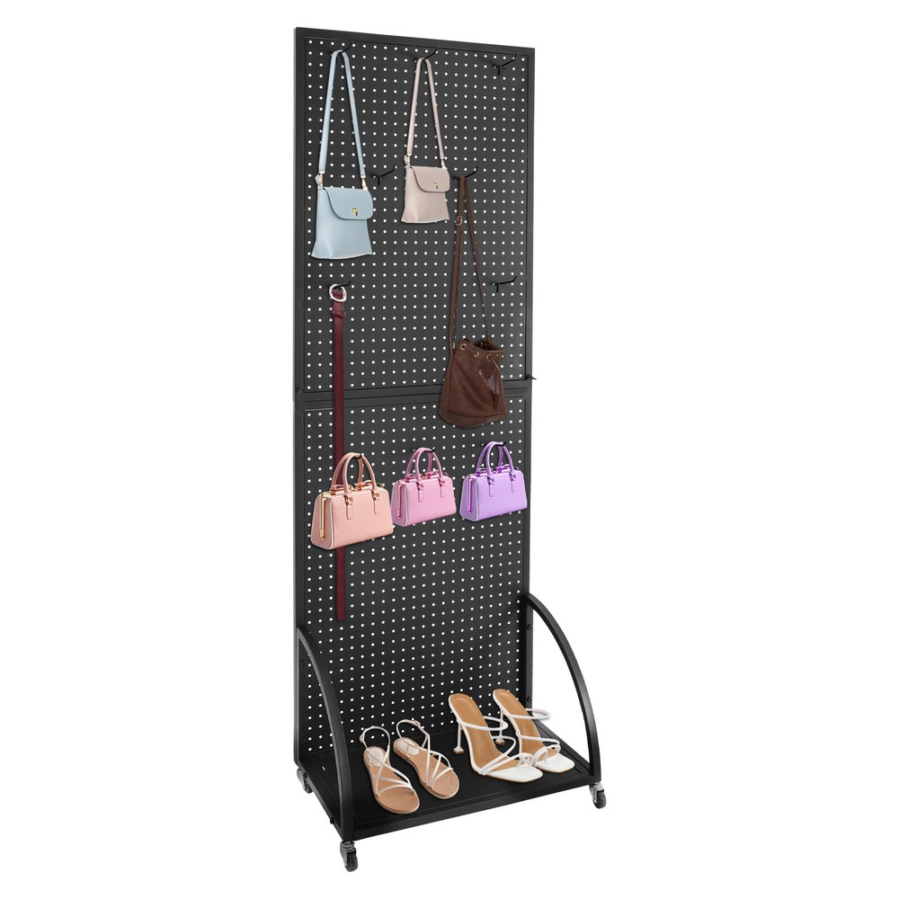 Pegboard Display Stand, Merchandise Display Rack, Retail Pegboard Rack US~