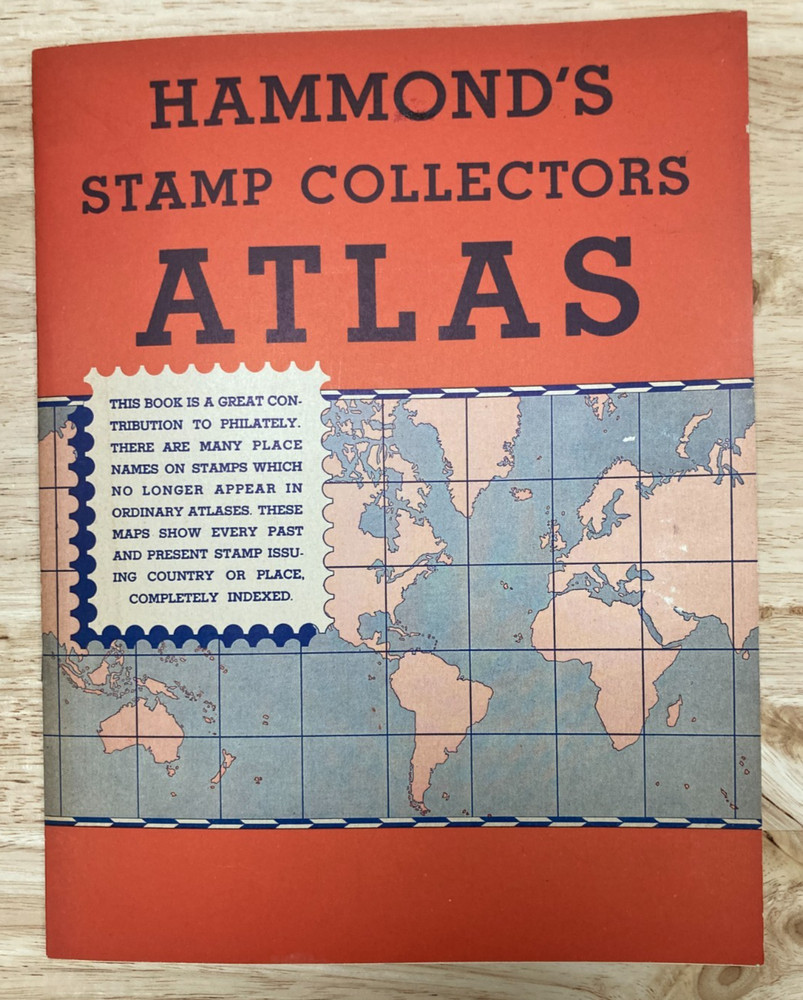 KAPPYS STAMPS HAMMOND'S STAMP COLLECTORS ATLAS  1936 SOFT COVER EDITION  CL323