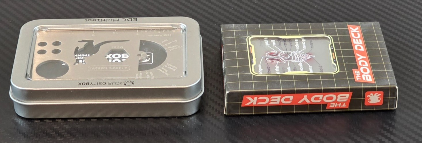 The Curiosity Box The Body Deck Human Anatomy & The EDC Multifool Card