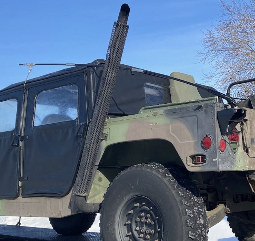 New Twin Military Antenna, Base & Mounting Bracket Kit Not OEM Fits HUMVEE