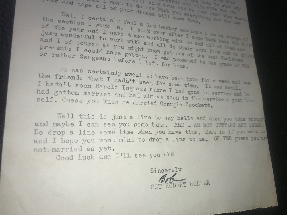 1952 Wright - Patterson - Air Force Base Letter - Wright Field - Ohio Sergeant