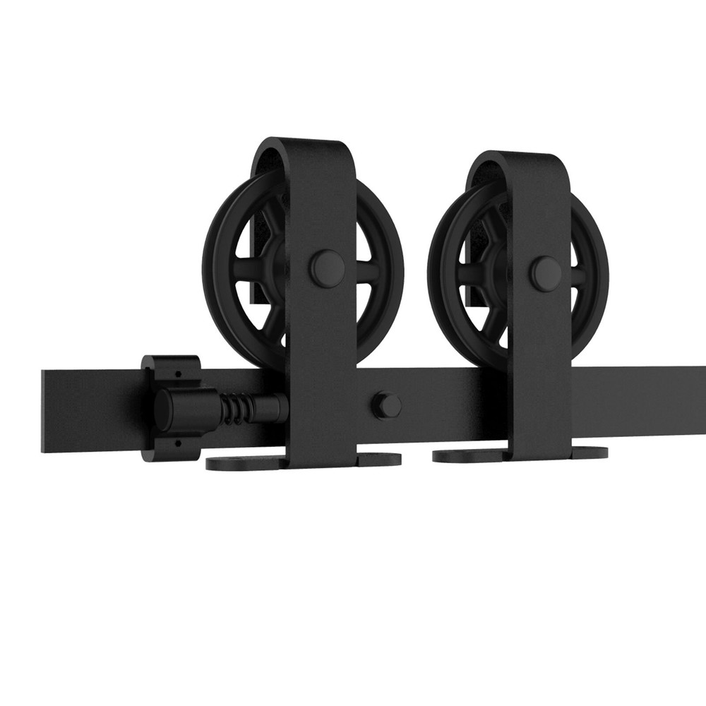 4-20FT Sliding Barn Door Hardware Kit Single Double Doors Medium Wheel RollerKit
