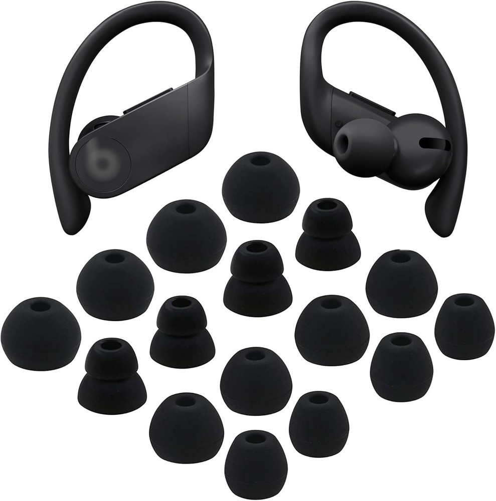 ALXCD Replacement Eartips Silicone Earbuds Buds Set Compatible with Black