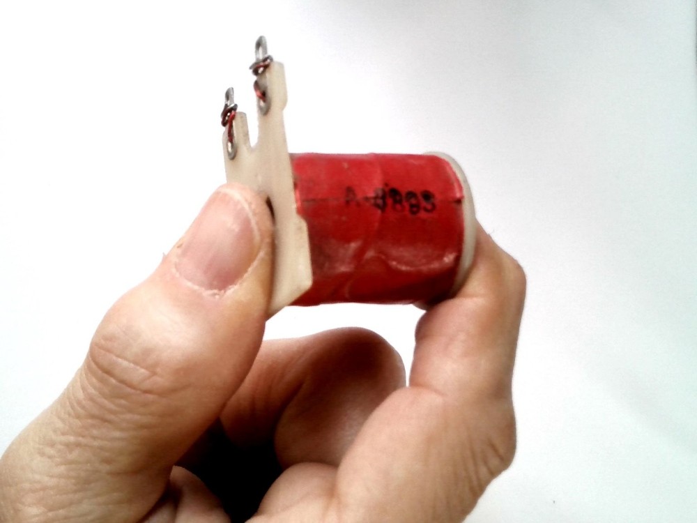 Pinball Replacement Coil Part A-4883 Red Wire Wound Plastic Core