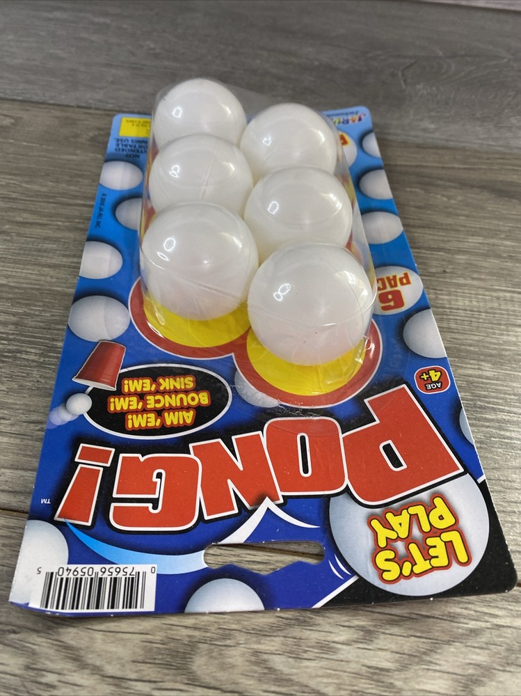 Let’s Play Pong 6 Pack New Sealed