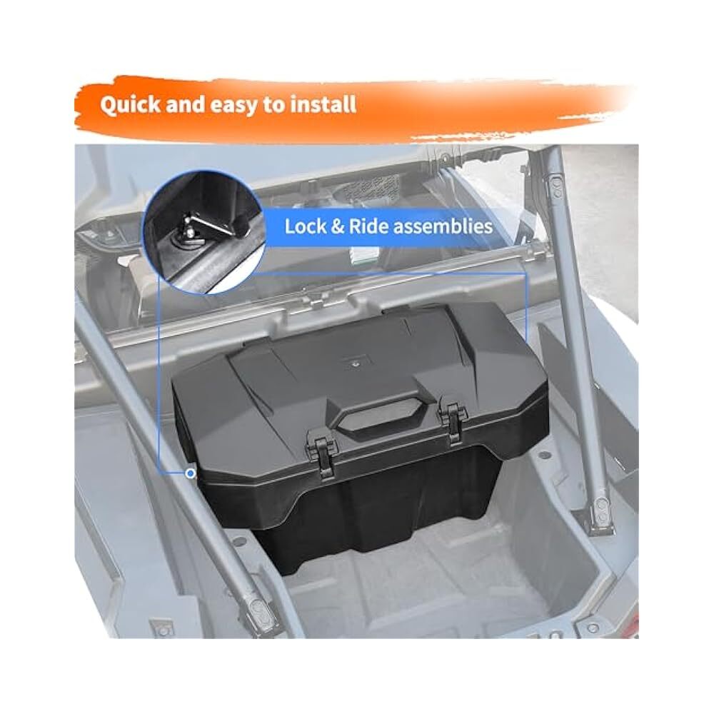 ATV/UTV Storage Solution, 82QT, Secure, Waterproof Box for Essentials
