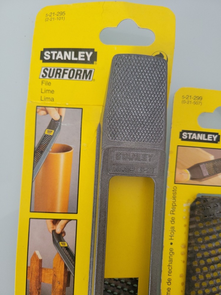 VINTAGE Stanley Surform 21-295 Flat File w/Blade + EXTRA BLADE (BUNDLE)