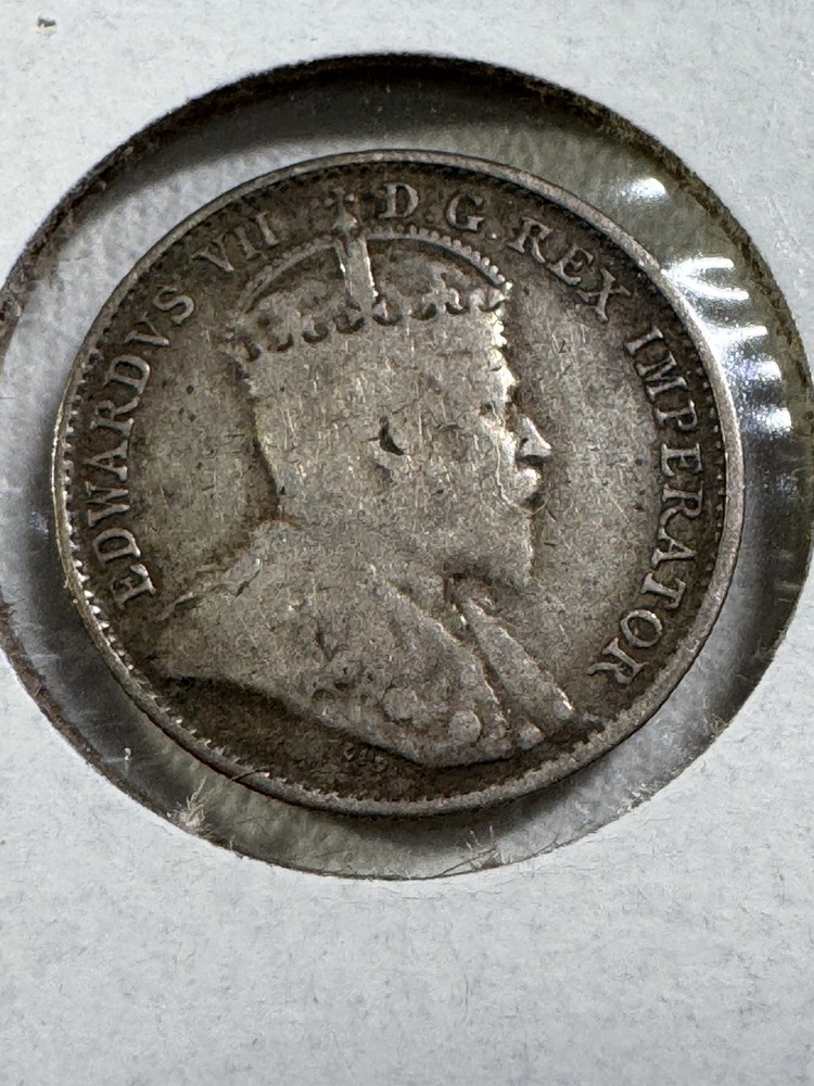 1905 Canada 5 Cents Silver Coin