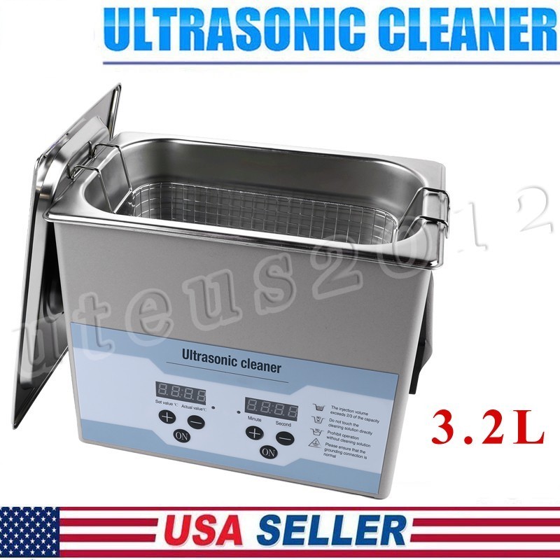 3.2L Ultrasonic Cleaner with Timer Heating Machine Digital Sonic Cleaner