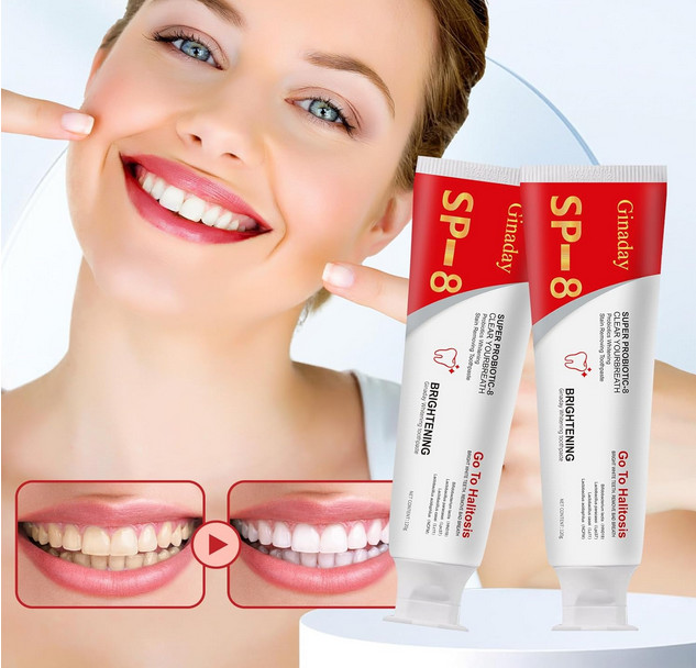Whitening Toothpaste SP-8 Probiotic 2 Pack Stain Removal Deep Clean