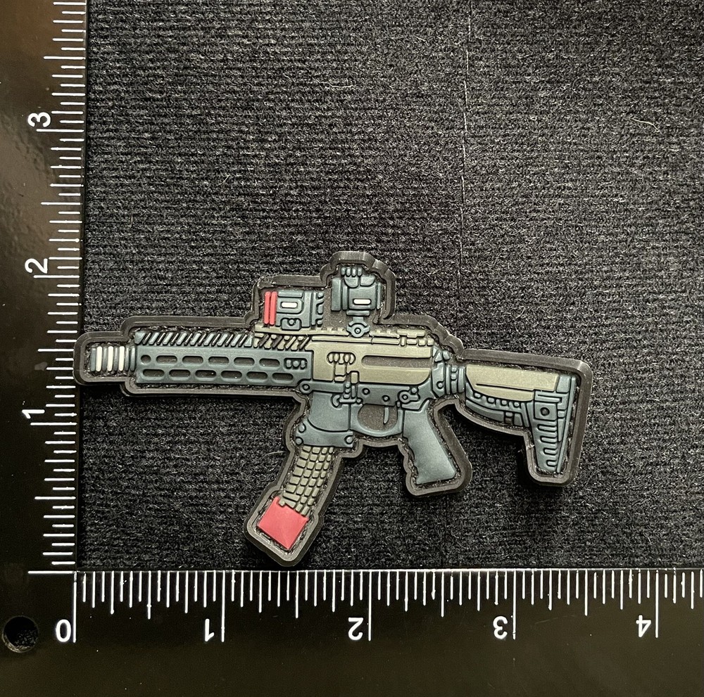 MPX 9mm Sub Sig Tactical 3D Patch Morale Gun Pistol Military Hook loop