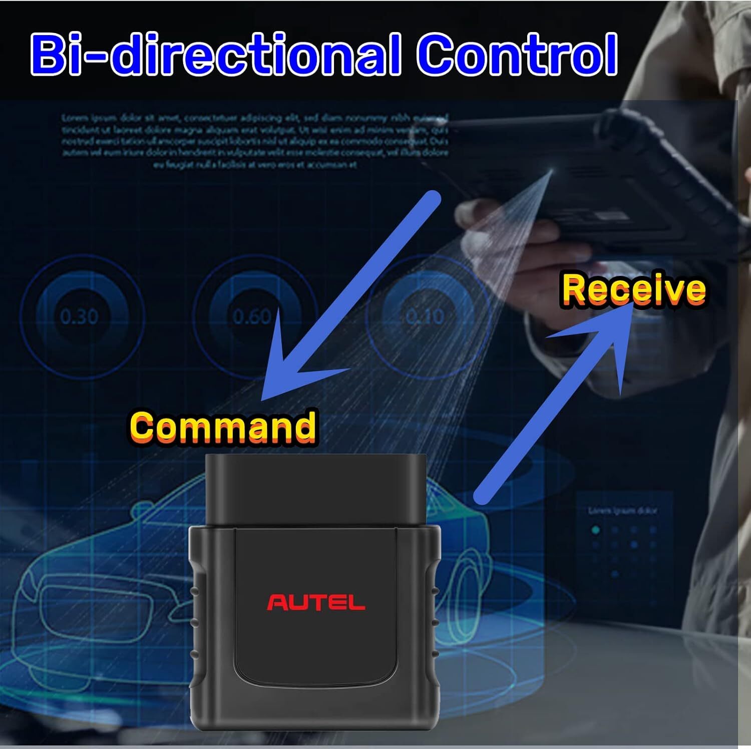 Autel MaxiVCI Mini VCI Tool Fit in MaxiPRO MP808TS MaxiCOM MK808TS MK808BT