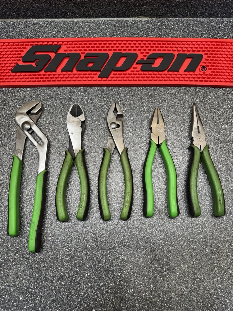 Cornwell 5 Pc. Multi-Purpose Pliers Set - Neon Green CPL303NG