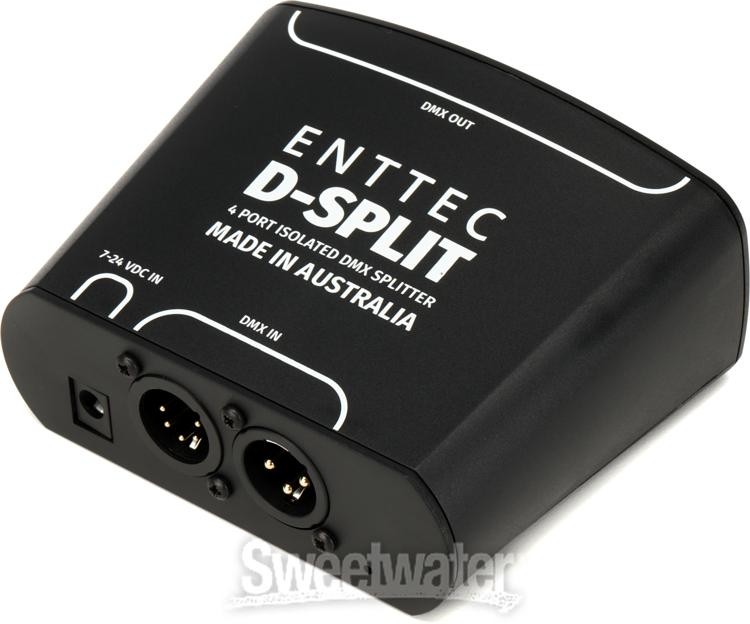 ENTTEC D-Split 4-port Isolated DMX Splitter