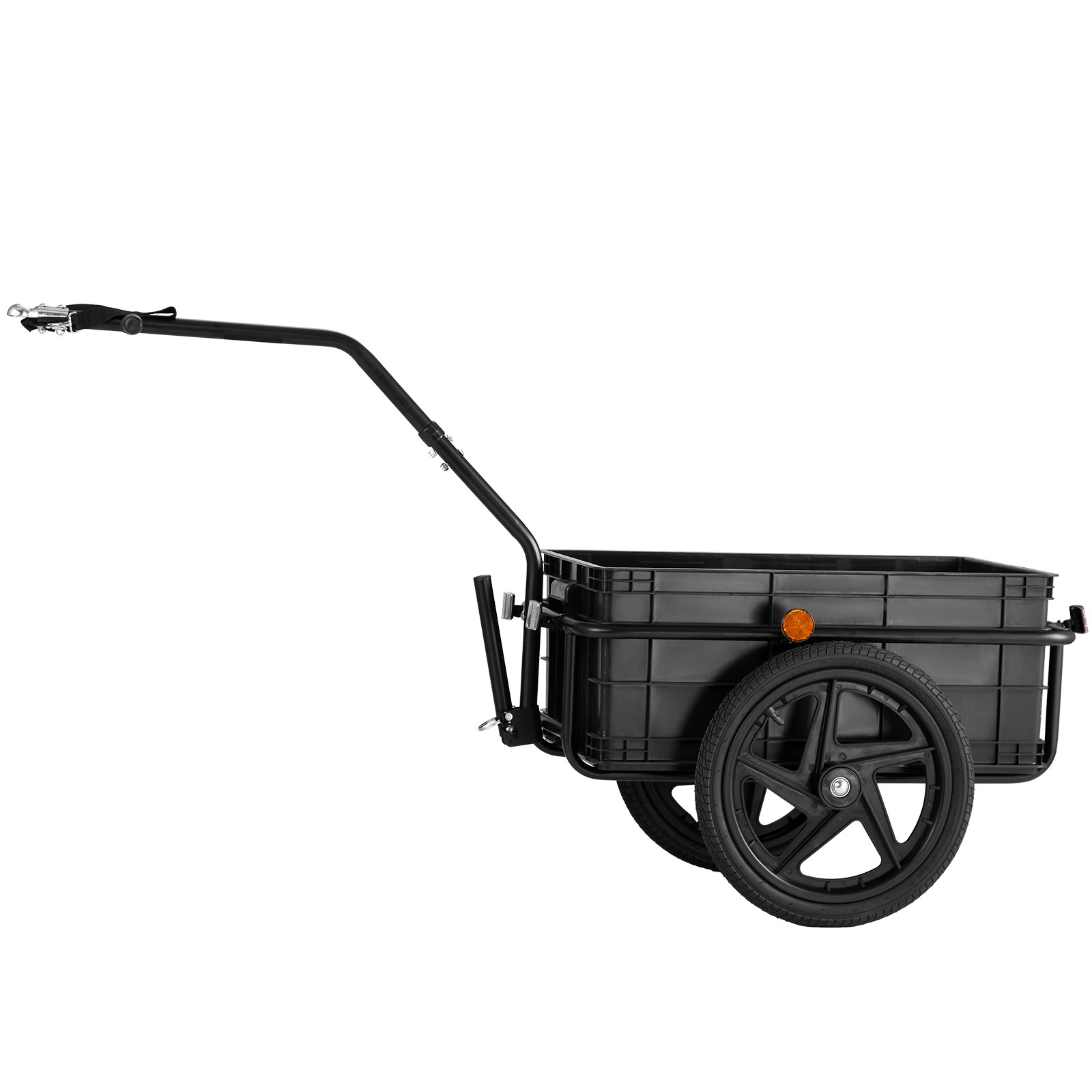 Bike Cargo Trailer Bicycle Carrier Storage Cart 88 lbs Load Carbon Steel