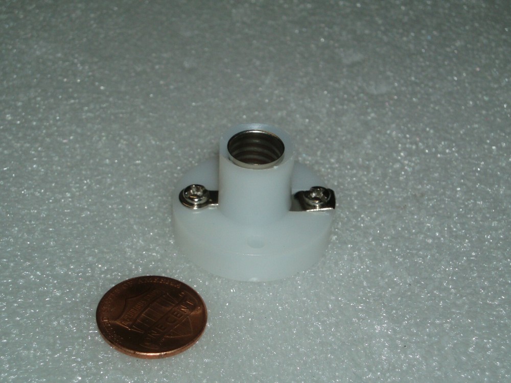 E10 Screw Lamp Holder Bulb Socket WHITE