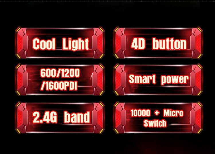 Wireless mouse for Iron man appearance computer games mouse(Silver)