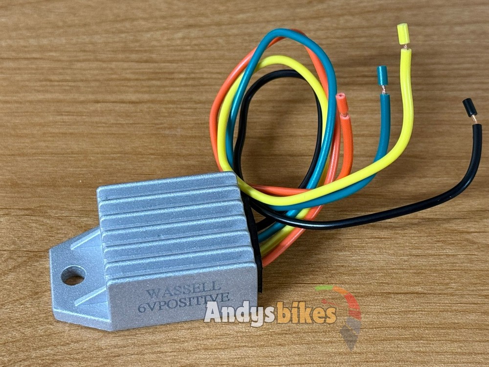 Wassell 6V Positive Earth Solid State Dynamo Regulator MCR2 RB108 E3L E3N