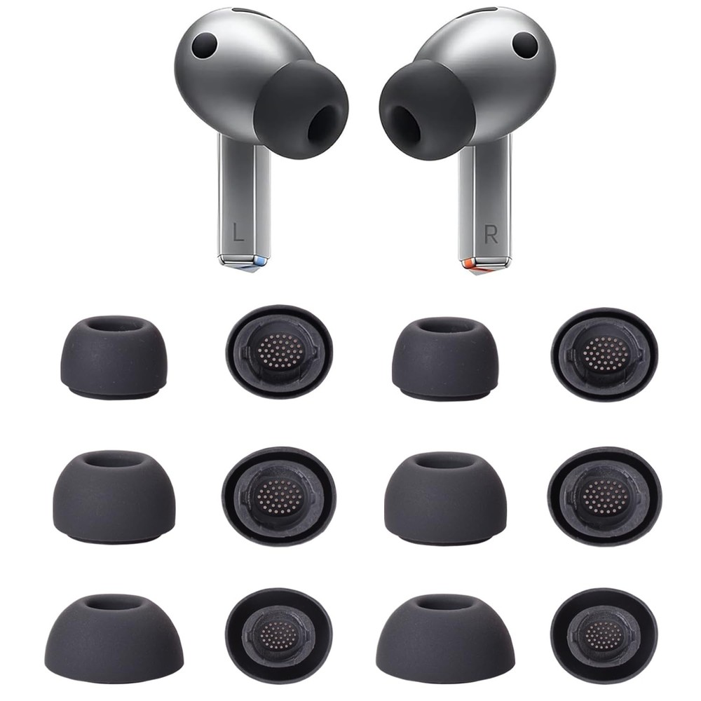 Replacement Silicone Eartips Earbuds Tips Set for Samsung Galaxy Buds 3 Gray