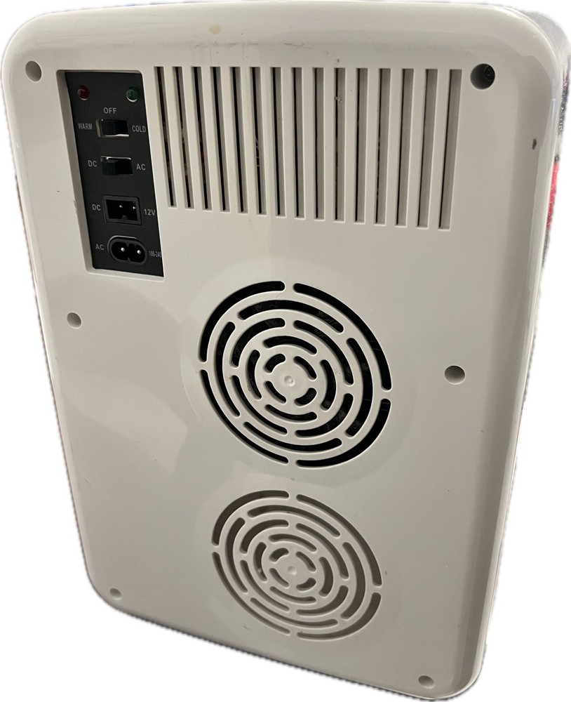 10 LITER MINI FRIDGE- COOLULI - USED, READ DESCRIPTION