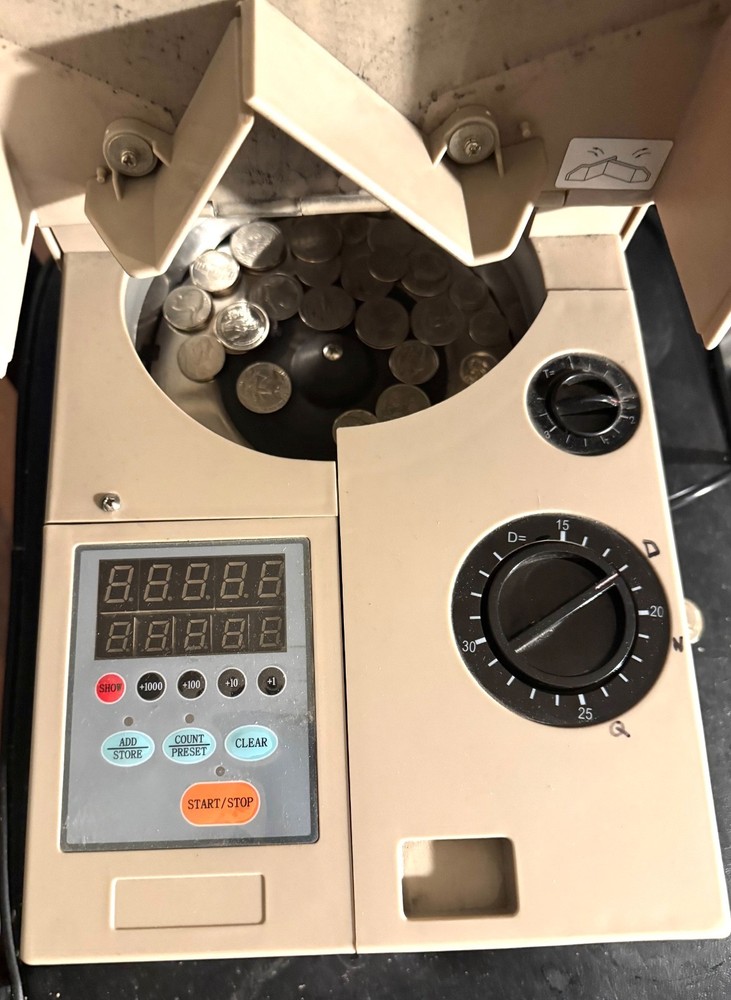 Electric Automatic Sorter Coin Counter Sorting Counting Digital Machine Used