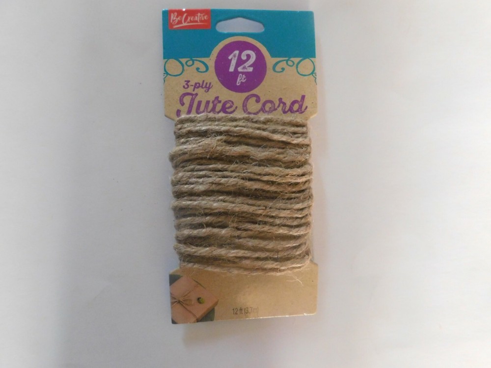Be Creative 12 ft 3 ply jute cord