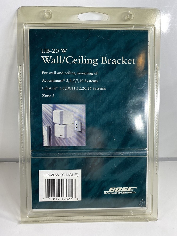 Bose UB-20W Wall Ceiling Speaker Bracket Mount White New