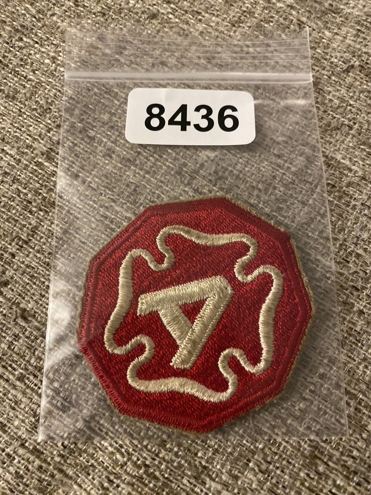 US Army 9th Army White A Patch INV8436