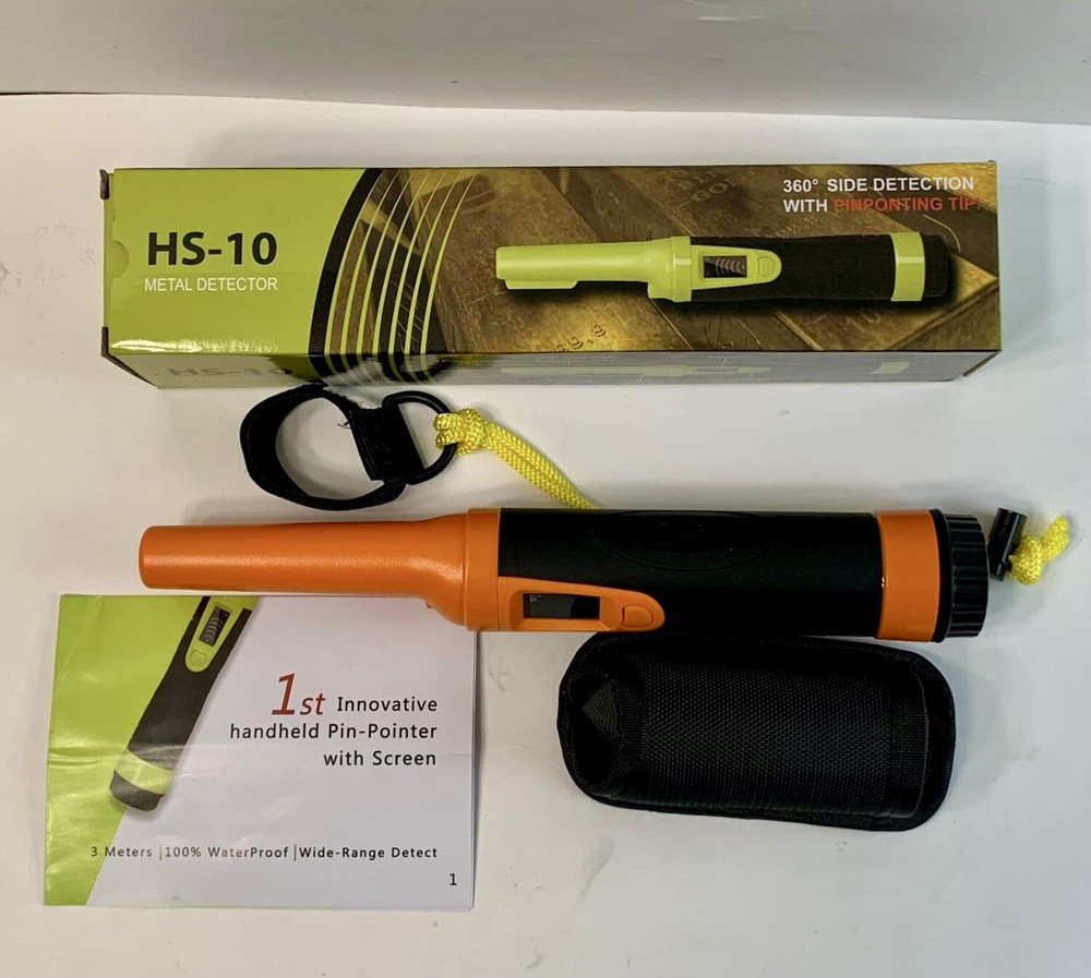 LED Display Waterproof Handheld Pin-pointer Metal Detector - 360° Search
