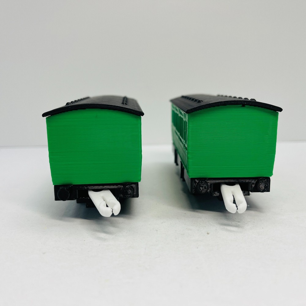Thomas & Friends Trackmaster Green Grass Passenger Coach Train (two) Custom Made