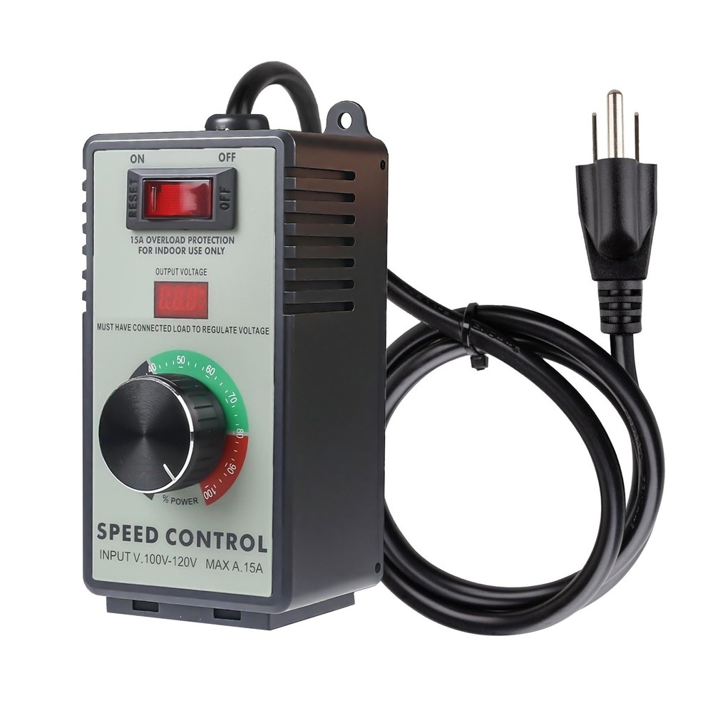 Professional 120V AC Motor Speed Controller with LED Display for Power Tools Use