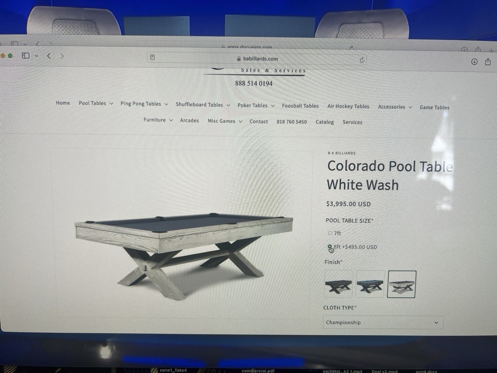 Brand new pool table