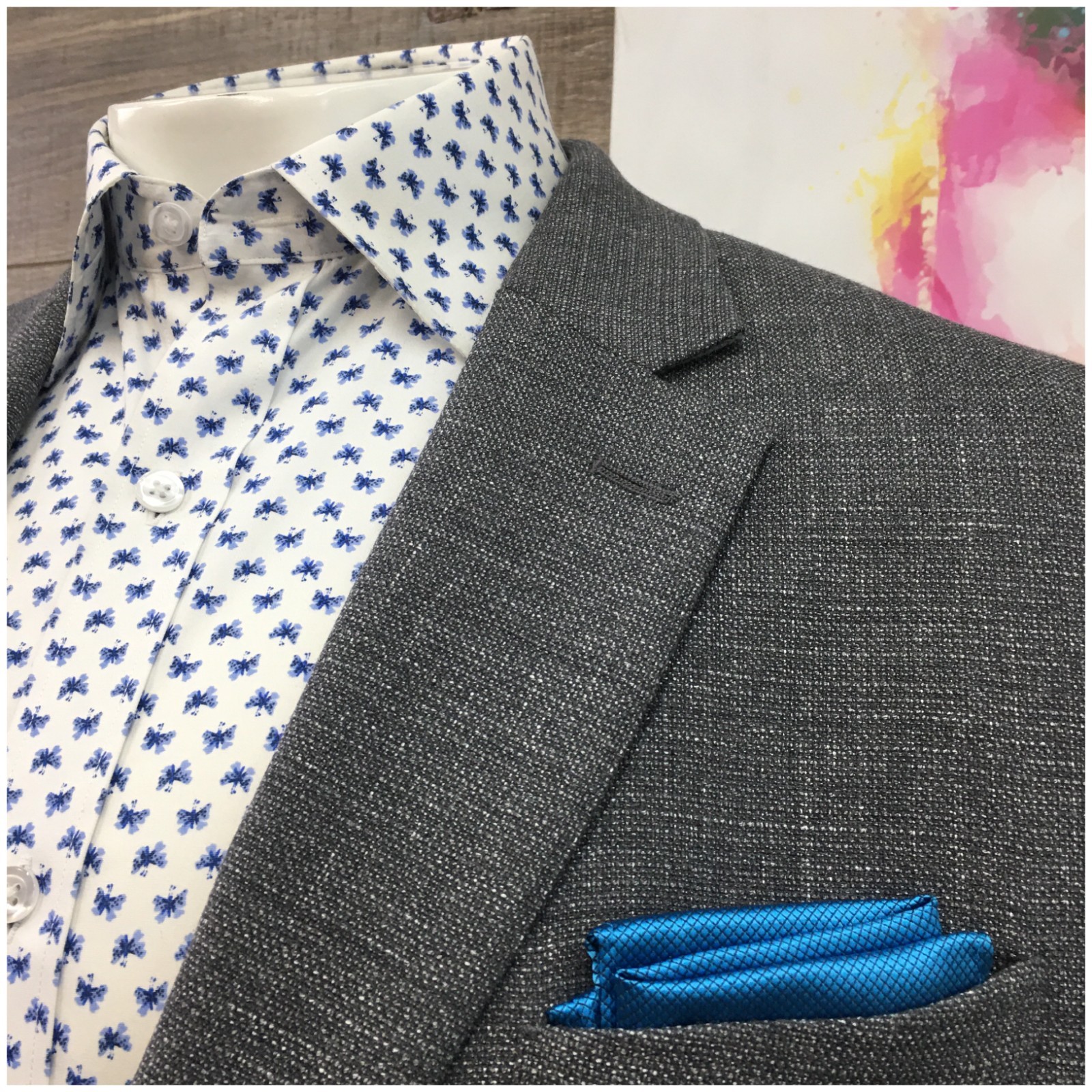 KENNETH COLE Mens Blazer Sport Coat Casual Jacket Size 48R Slim Fit Wool Suit