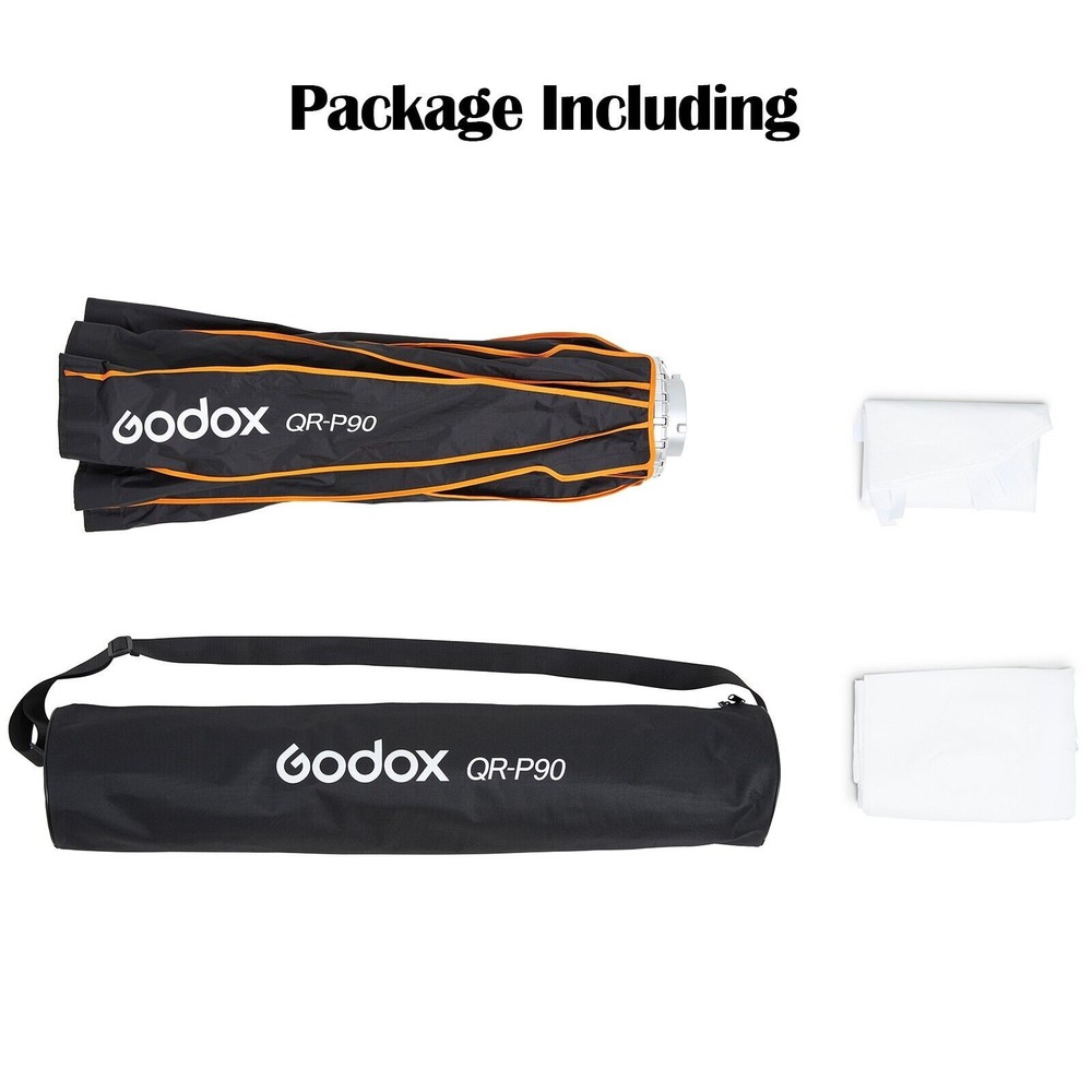 US Godox QR-P90 Quickly Release Parabolic Deep Bowens Flash Softbox / Diffusers