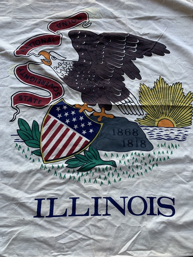 Vintage Illinois State Flag