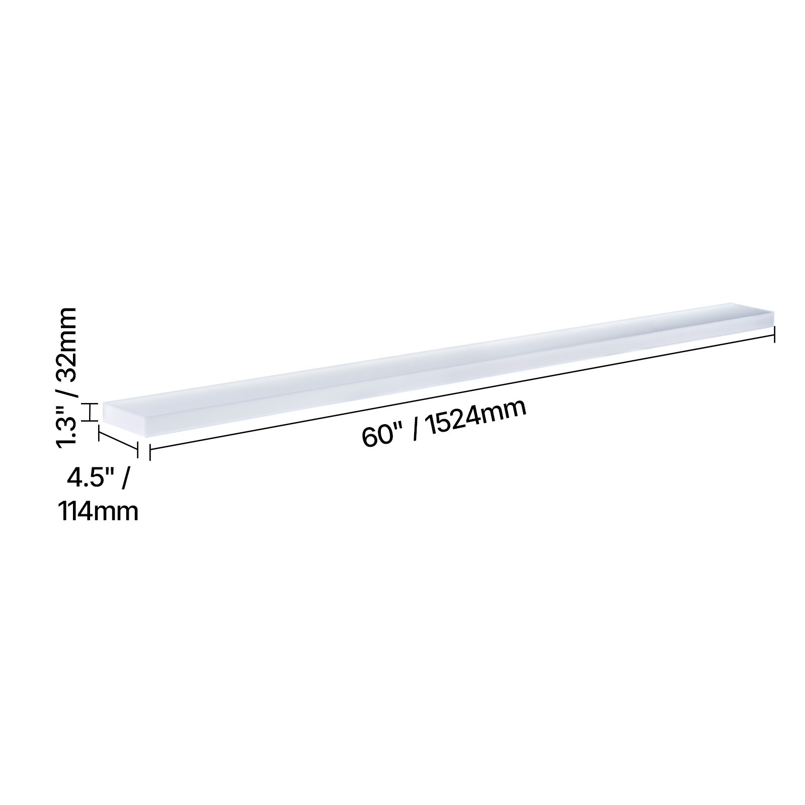 Uimoso LED Illuminated Liquor Bottle Shelf, 1-Tier, 60 Inches, Holds 15 Bottles