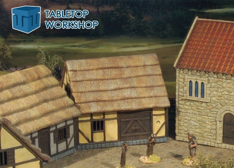 TABLETOP WORKSHOP Medioeval Barn 28MEDBARN For 28mm Figures