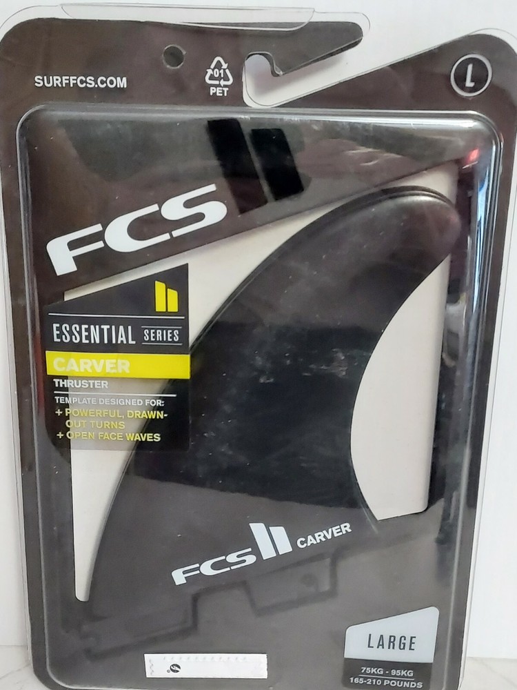 FCS II Carver Black Large Tri Retail Fin