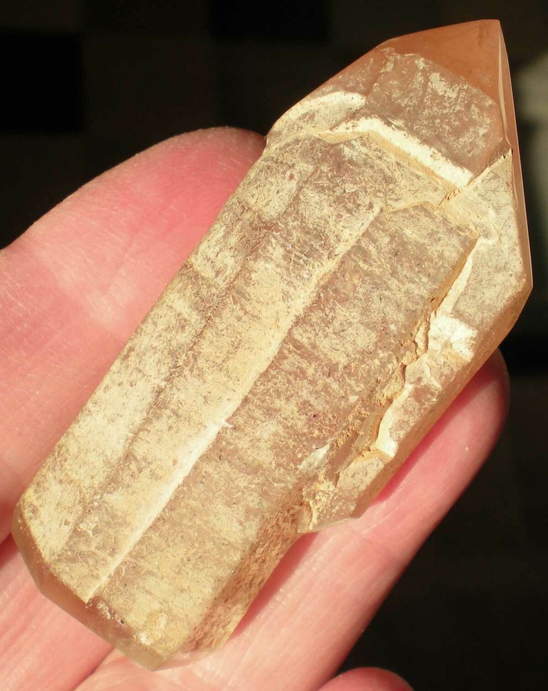 Red Fire Lepidocrocite in Quartz Scepter Crystal Madagascar r815b