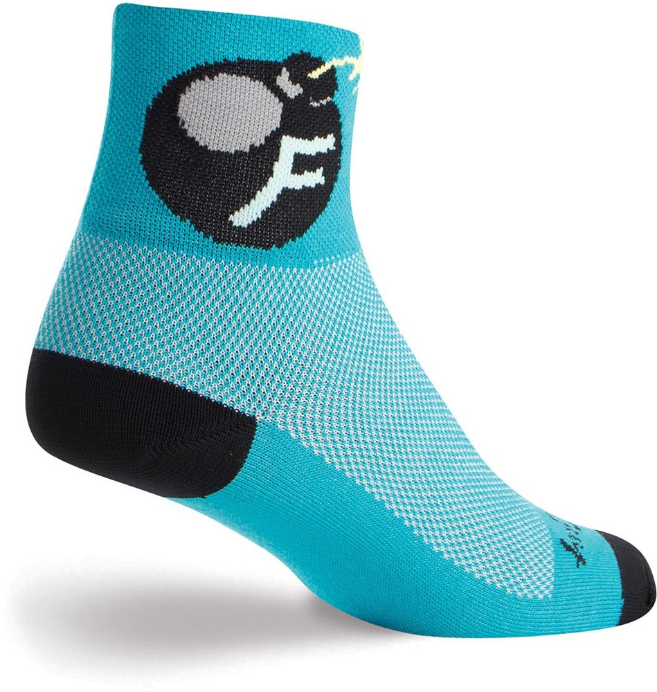 SockGuy F'Bomb Classic Ankle Socks 5-9 Blue