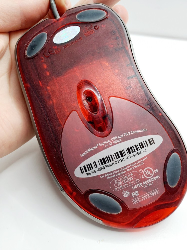 Microsoft InteliMouse X06-30706 Wheel Mouse USB/Ps2 Compatible