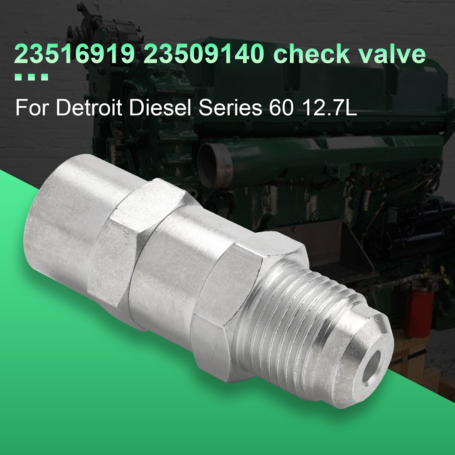 Detroit Fuel Check Valve 23516919 3/8 in for Diesel Series 60 Engines 12.7L