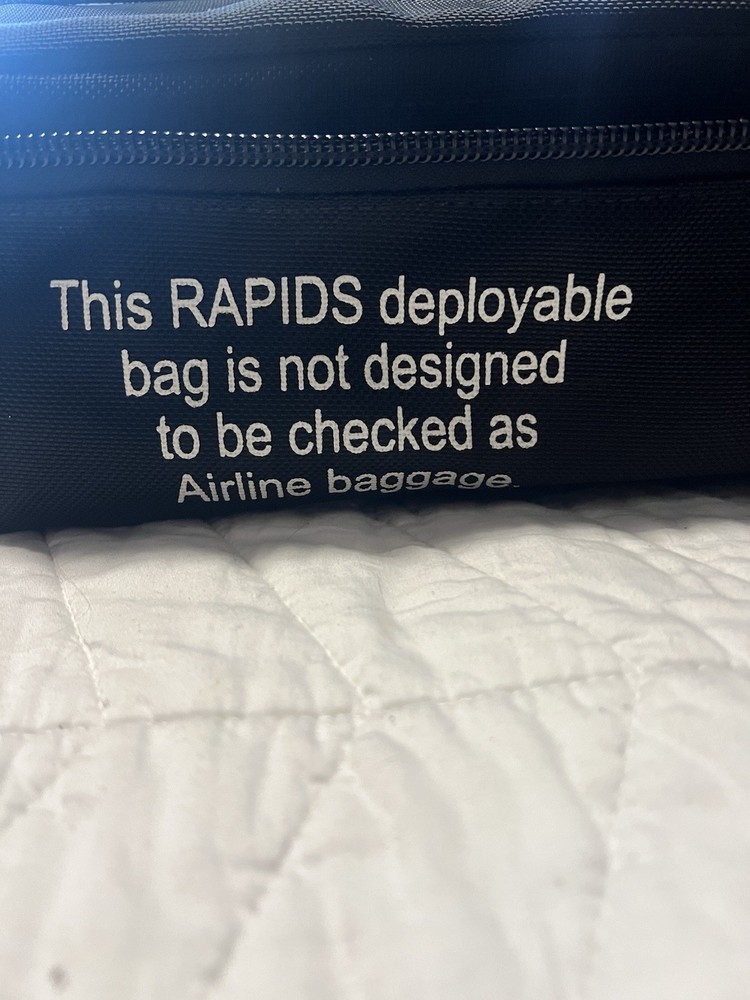 Large Black Tactical RAPID Deployable Bag Solid Padding